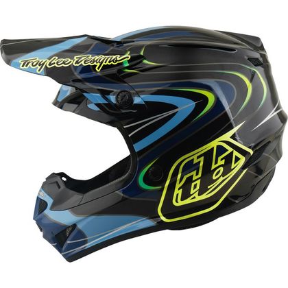 Casque cross TroyLee design GP PRO MIPS PULSE ENFANT - Noir / Jaune