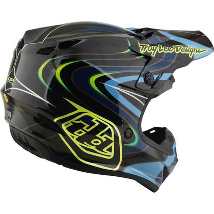 Casque cross TroyLee design GP PRO MIPS PULSE ENFANT - Noir / Jaune