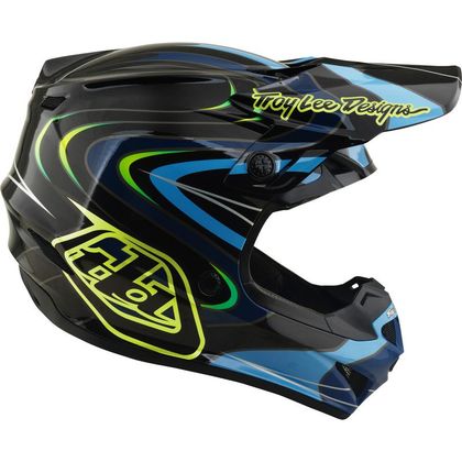 Casque cross TroyLee design GP PRO MIPS PULSE ENFANT - Noir / Jaune