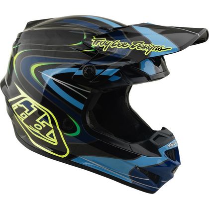 Casque cross TroyLee design GP PRO MIPS PULSE ENFANT - Noir / Jaune