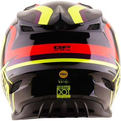 Casque cross TroyLee design GP PRO MIPS SLIDES ENFANT - Noir / Jaune