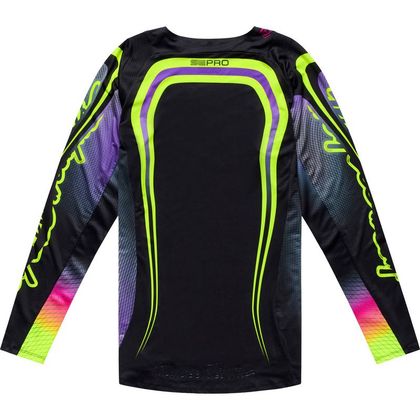 Cross majica TroyLee design SE PRO WANDER 2027 - Črna / Vijolična