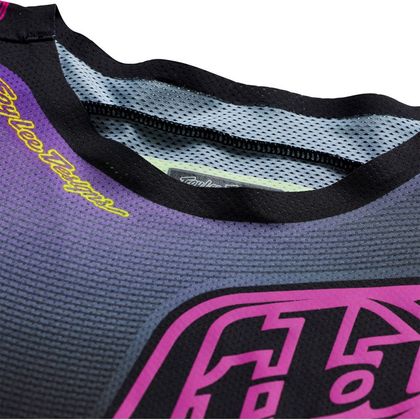 Cross majica TroyLee design SE PRO WANDER 2027 - Črna / Vijolična
