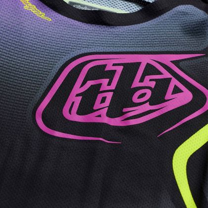 Cross majica TroyLee design SE PRO WANDER 2027 - Črna / Vijolična