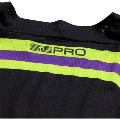 Cross majica TroyLee design SE PRO WANDER 2027 - Črna / Vijolična