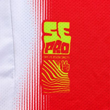 TroyLee design SE PRO ILLUSION KIND Crosshemd - Rot / Schwarz
