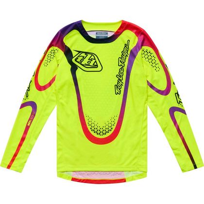 TroyLee design GP PRO AURA KINDER Crossshirt - Zwart / Geel Ref: TRL1368 