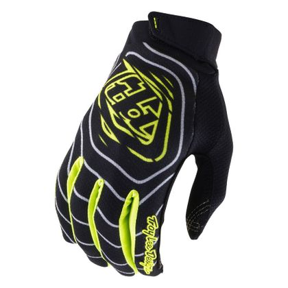 Gants cross TroyLee design GP PRO STAGGER 2027 - Gris / Jaune Ref : TRL1387 