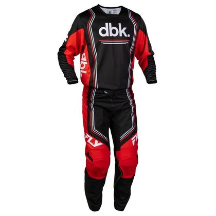 Maillot cross Fly KINETIC - DBK 2027 - Noir / Rouge