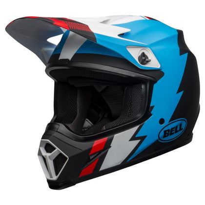 Casco de motocross Bell MX-9 MIPS Strike Black/Blue/White Mat 2021 Ref : EL0472 