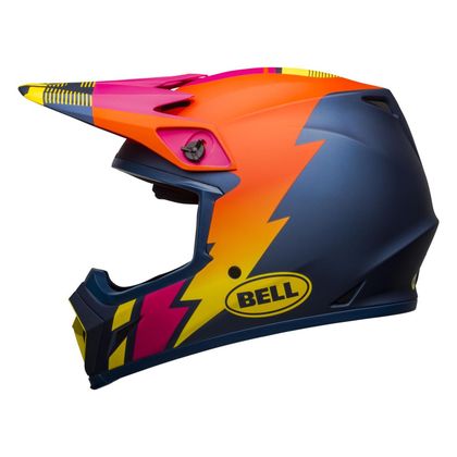 Casco de motocross Bell MX-9 MIPS Strike Blue/Orange/Pink Mat 2021