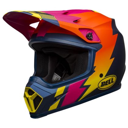 Casco de motocross Bell MX-9 MIPS Strike Blue/Orange/Pink Mat 2021