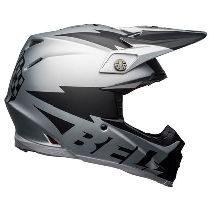 Casco de motocross Bell MOTO-9 FLEX Breakaway Silver/Black Mat 2021