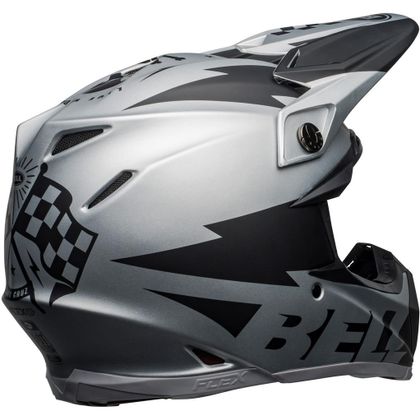 Casque cross Bell MOTO-9 FLEX Breakaway Silver/Black Mat 2021