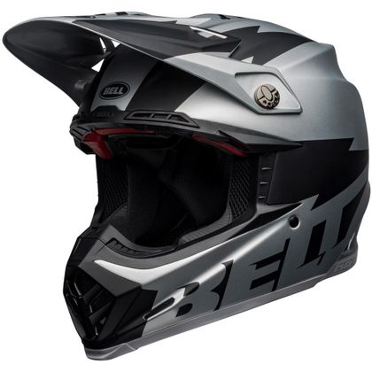 Casco de motocross Bell MOTO-9 FLEX Breakaway Silver/Black Mat 2021 Ref : EL0448 