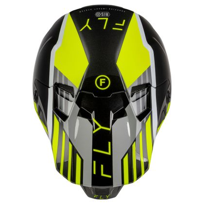 Casque cross Fly FORMULA CC - STRIKE 2026 - Gris / Jaune