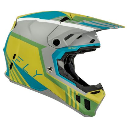 Casque cross Fly FORMULA CC - STRIKE 2026 - Gris / Vert