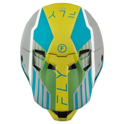 Casque cross Fly FORMULA CC - STRIKE 2026 - Gris / Vert