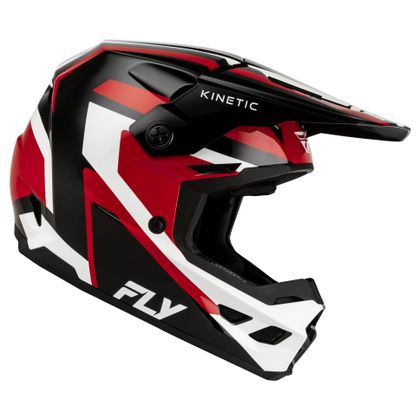 Casque cross Fly KINETIC - SYNC 2026 - Noir / Rouge