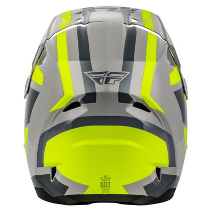 Casque cross Fly KINETIC - SYNC 2026 - Gris / Jaune