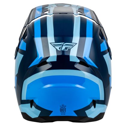 Casque cross Fly KINETIC - SYNC 2026 - Bleu / Bleu