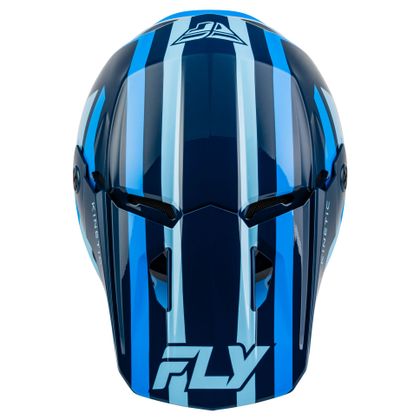 Casque cross Fly KINETIC - SYNC 2026 - Bleu / Bleu