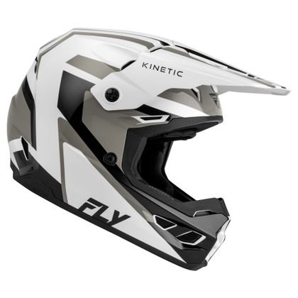 Casque cross Fly KINETIC - SYNC 2026 - Blanc / Noir