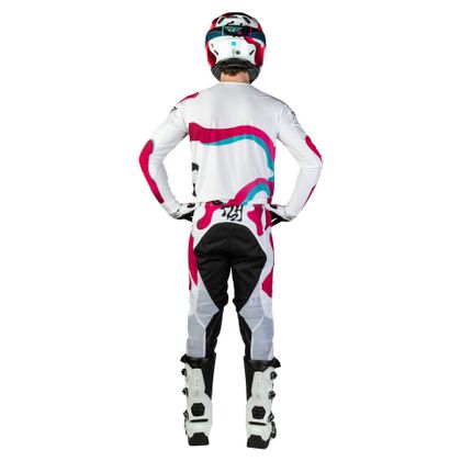 Maillot cross Fly LITE - VIBE 2026 - Blanc / Rose