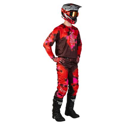 Camisola de motocross Fly KINETIC - BLUR 2026 - Vermelho