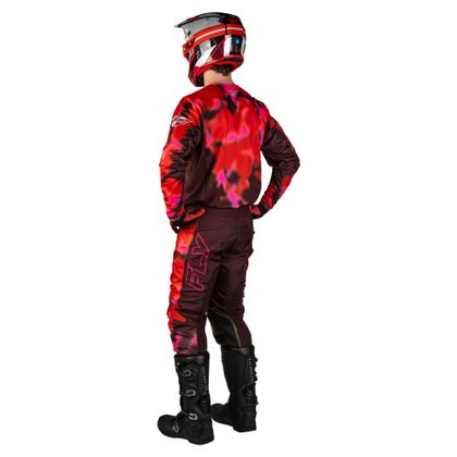 Camisola de motocross Fly KINETIC - BLUR 2026 - Vermelho