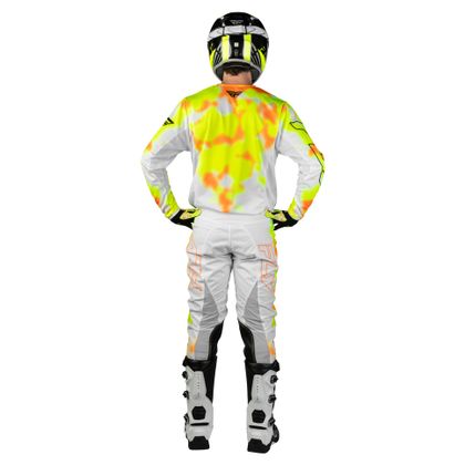 Camisola de motocross Fly KINETIC - BLUR 2026 - Branco