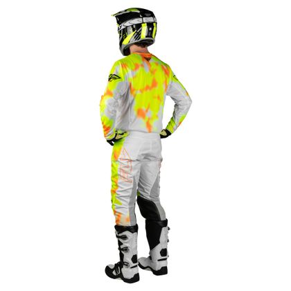 Camisola de motocross Fly KINETIC - BLUR 2026 - Branco