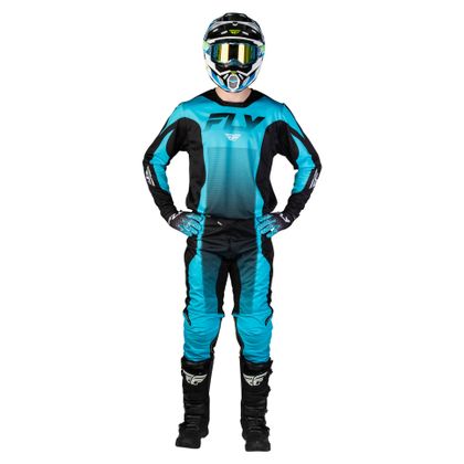 Camisola de motocross Fly KINETIC - FADE 2026 - Azul / Preto