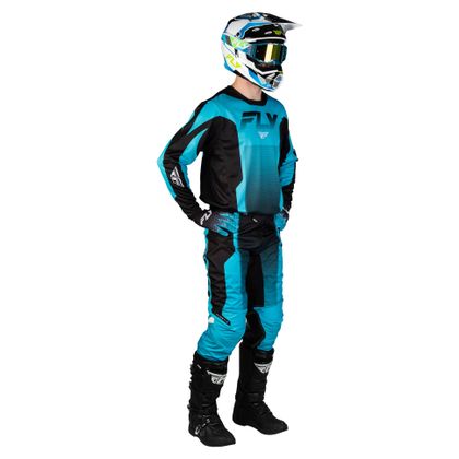 Camisola de motocross Fly KINETIC - FADE 2026 - Azul / Preto