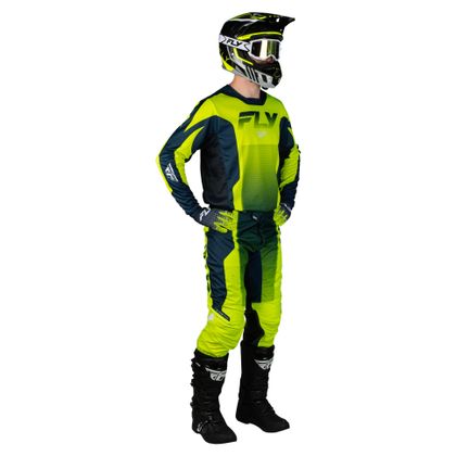 Camisola de motocross Fly KINETIC - FADE 2026 - Amarelo
