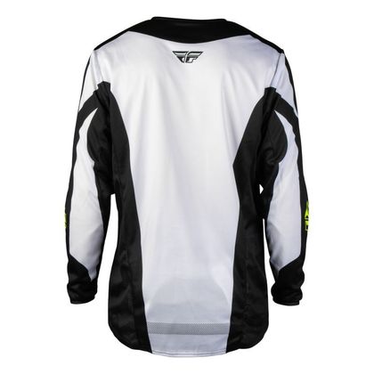 Camisola de motocross Fly KINETIC - FADE 2026 - Branco / Amarelo