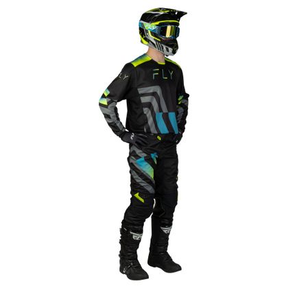 Camisola de motocross Fly KINETIC - VOLT 2026 - Preto