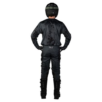 Maillot cross Fly KINETIC - DARK SERIES 2026 - Gris / Noir