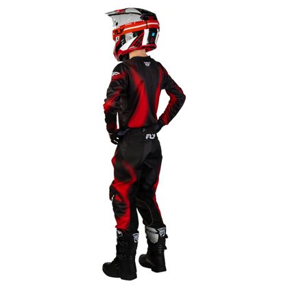 Maillot cross Fly KINETIC - TORCH - ENFANT - Noir / Rouge