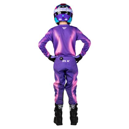 Maillot cross Fly KINETIC - TORCH - ENFANT - Violet / Rose