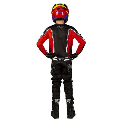 Maillot cross Fly F-16 - RAZE - ENFANT - Noir / Rouge