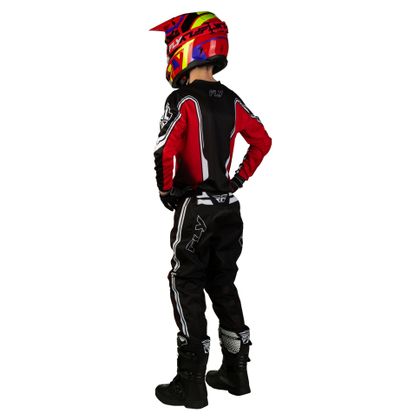 Maillot cross Fly F-16 - RAZE - ENFANT - Noir / Rouge