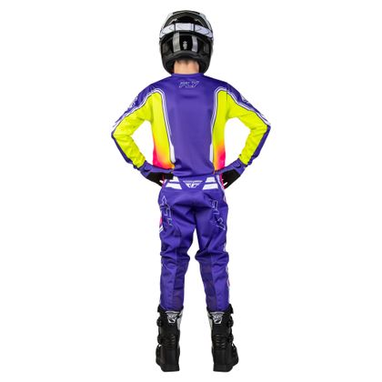 Maillot cross Fly F-16 - RAZE - ENFANT - Purple/Red/Yellow