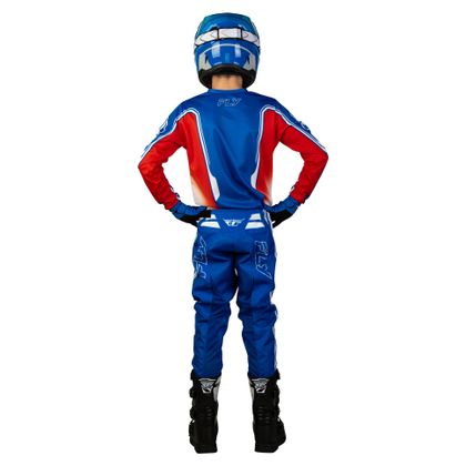 Maillot cross Fly F-16 - RAZE - ENFANT - Rouge / Bleu