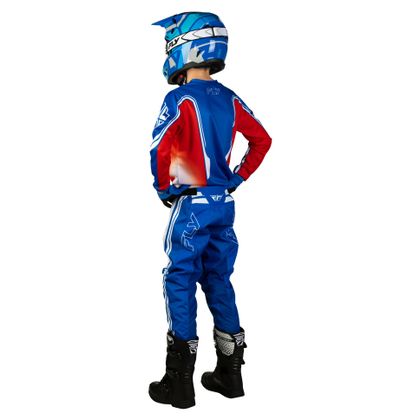 Maillot cross Fly F-16 - RAZE - ENFANT - Rouge / Bleu