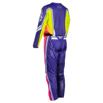Pantalon cross Fly F-16 - RAZE - ENFANT - Purple/Red/Yellow