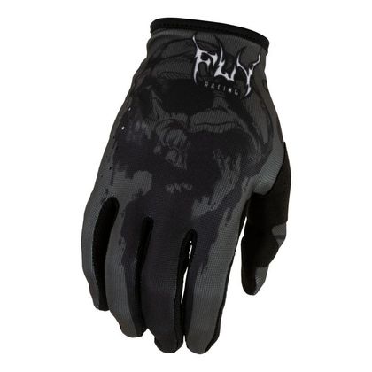 Gants cross Fly LITE - DARK SERIES - ENFANT - Gris / Noir Ref : FL2069 