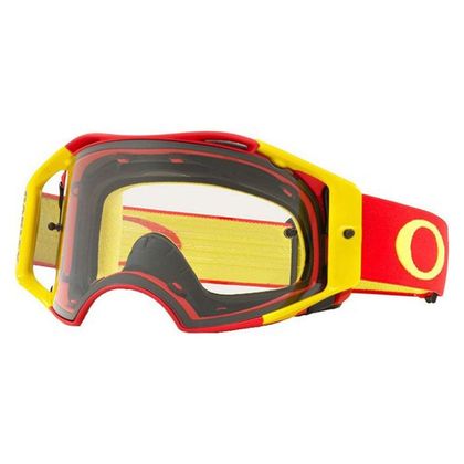 Gafas de motocross Oakley Airbrake MX rojo amarillo pantalla transparente 2021