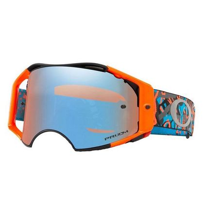 Gafas de motocross Oakley Airbrake MX Camo Vine Night Orange/Blue pantalla Prizm MX Sapphire Iridium 2021 Ref : OK1537 / 8006111002 