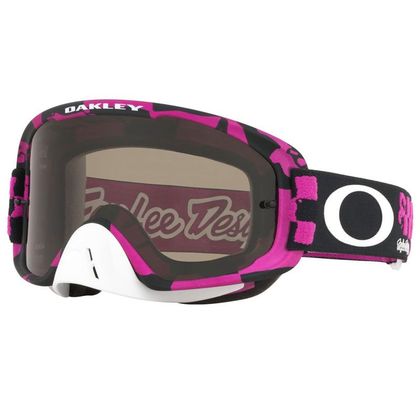 Gafas de motocross Oakley O Frame 2.0 MX Troy Lee Designs Race Shop Pink pantalla Dark Grey 2021 Ref : OK1541 / 8006206001 